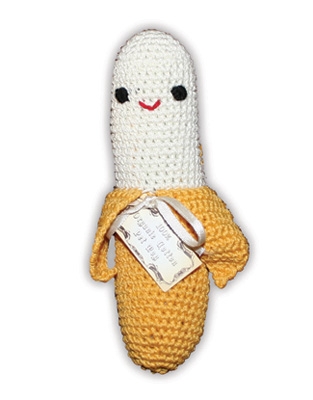 Knit Knacks Chiquito Banano Organic Cotton Small Dog Toy